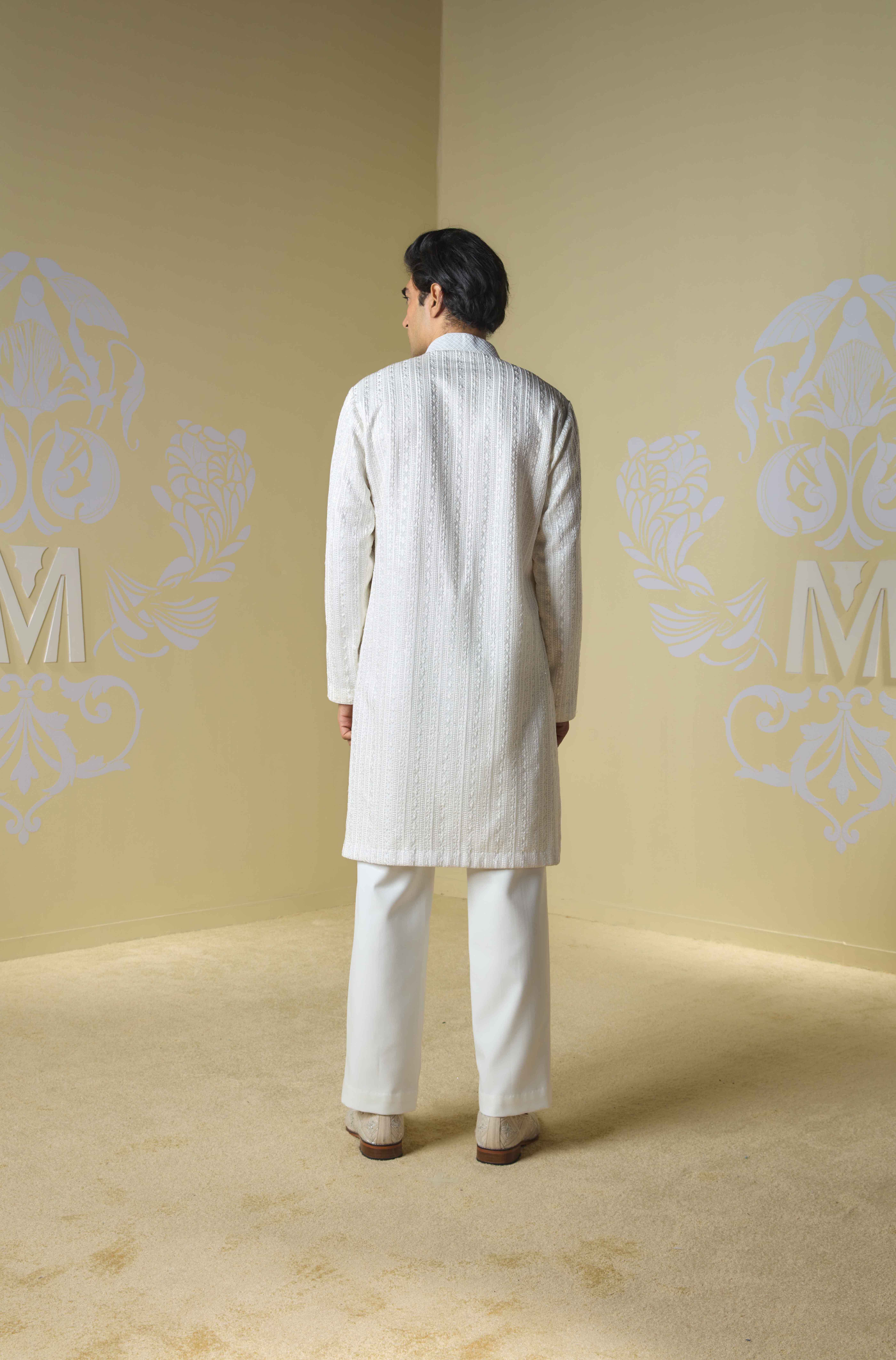 Ivory Embroidered Kurta Set