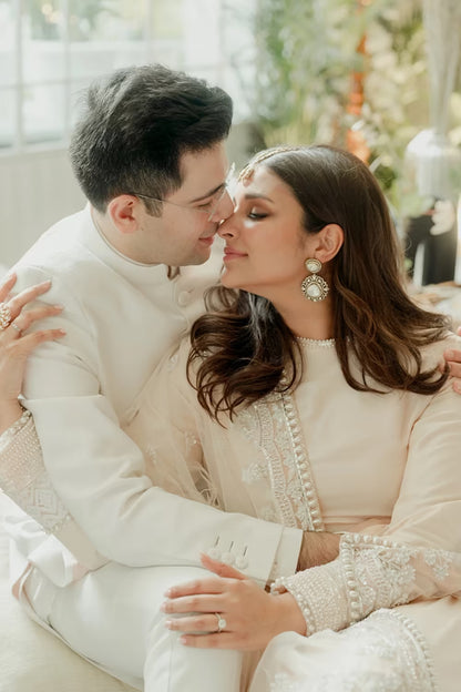 Parineeti Chopra in our Ivory Blush Kurta Set