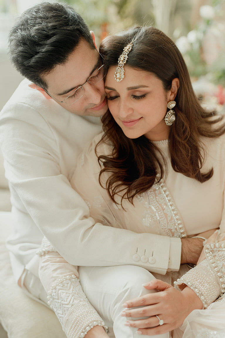 Parineeti Chopra in our Ivory Blush Kurta Set