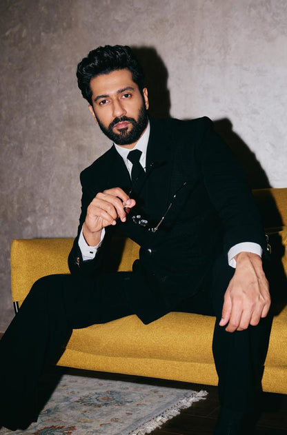 Vicky Kaushal in our Noir Tailored Double Breasted Suit Set