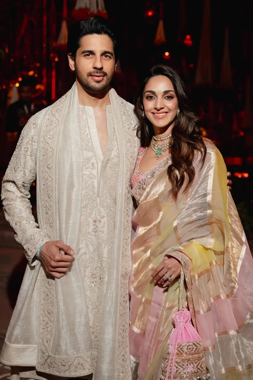 Kiara Advani in our Multicolor Tissue Saree