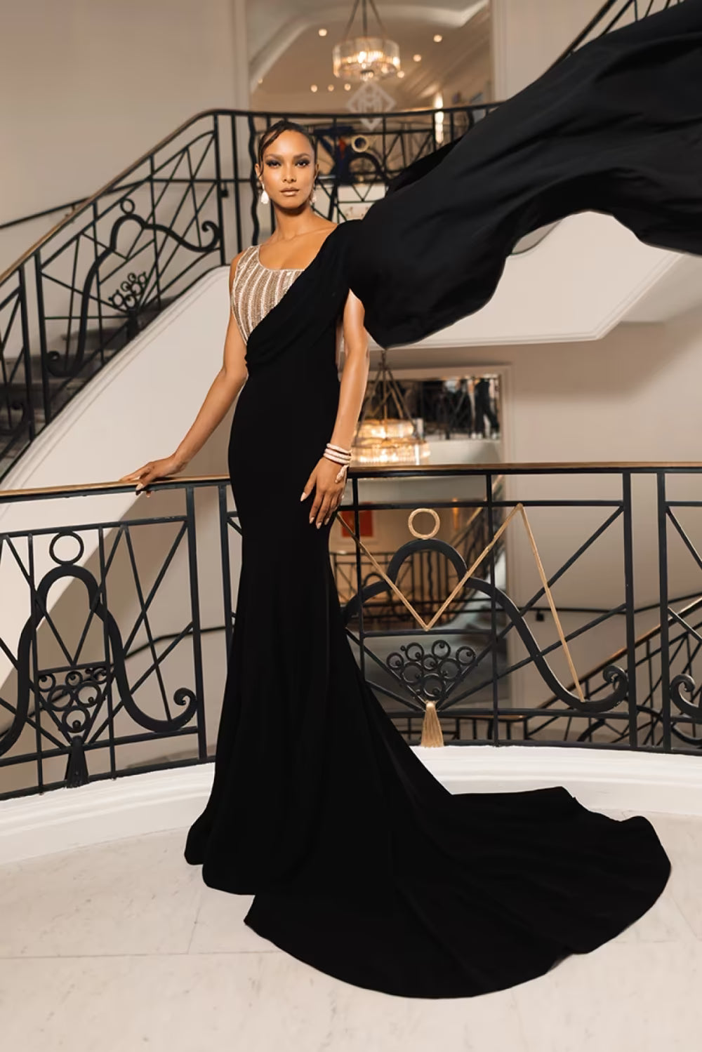 Lais Ribeiro in our Black Gown