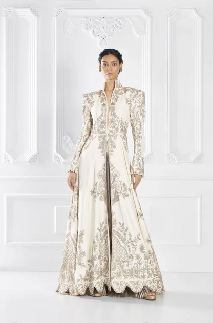 Ivory Dori Embroidered Jacket Set