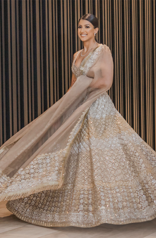 Bride: Kiran Bains in our Nooraniyat Signature Lehenga