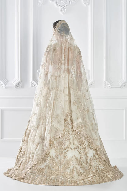 Ivory Gold Embroidered Lehenga Set