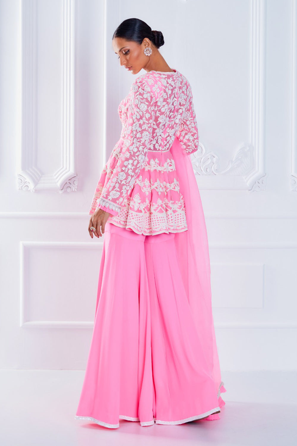 Candy Pink Georgette Kurta Set