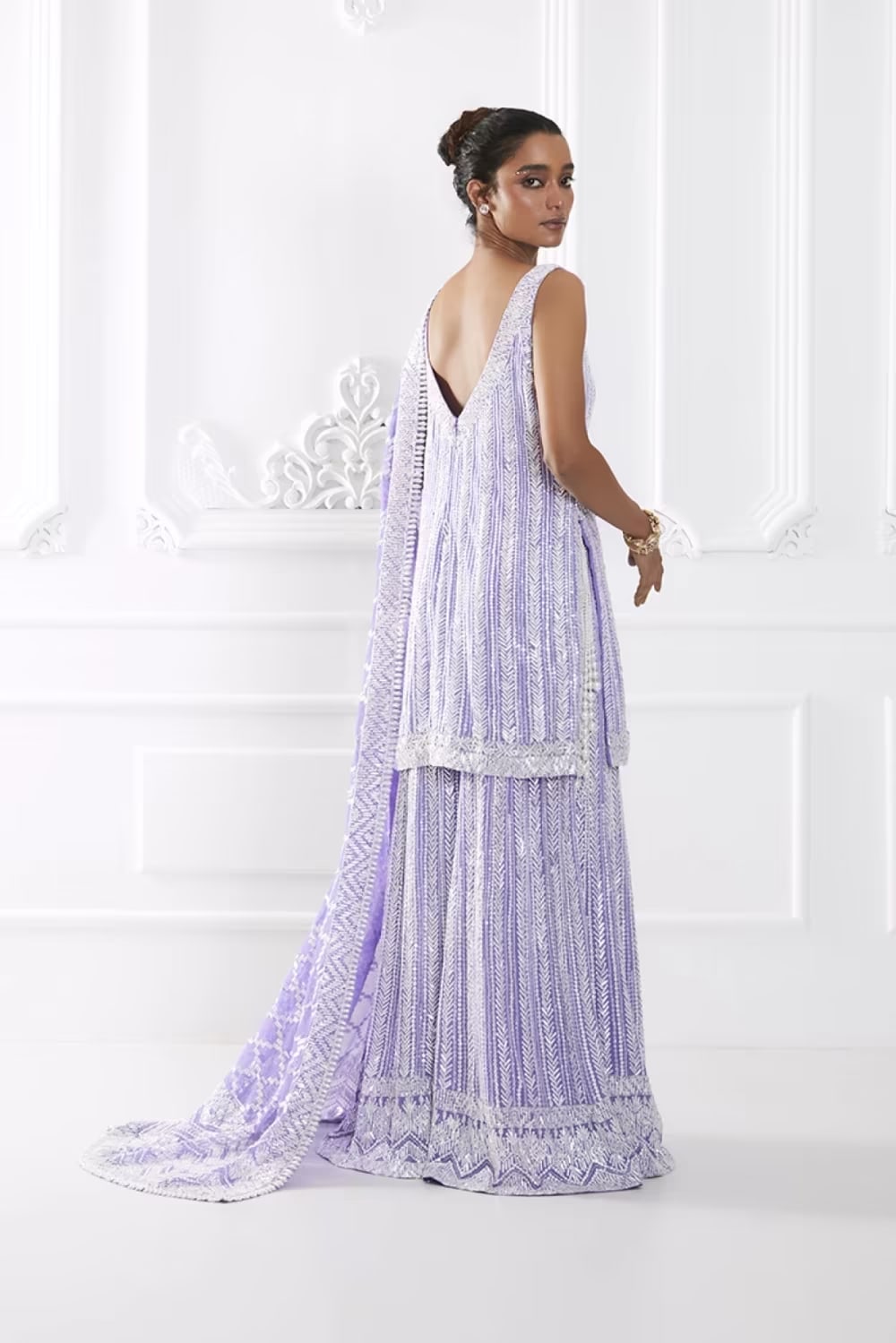 Lavender Taban Sequin Kurta Set