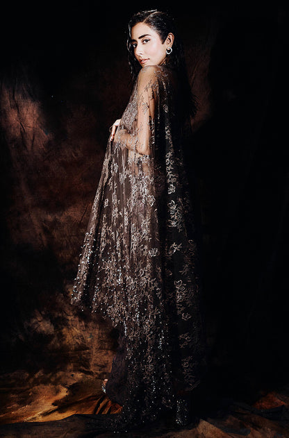 Jonita Gandhi in our Grey Sequin Embroidered Skirt Set