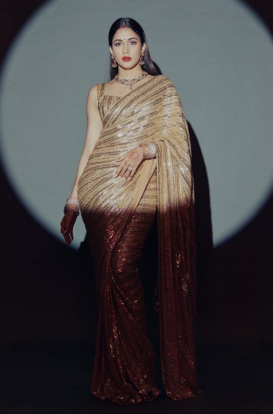 Bride: Lavanya Tripathi & Groom: Varun Tej In Our Embellished Ensemble