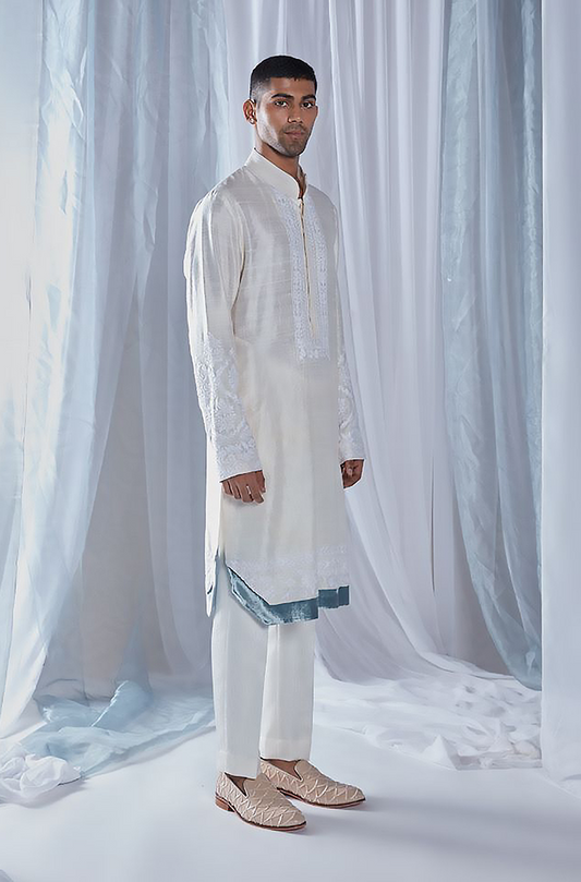 Mijwan Ivory Kurta Set