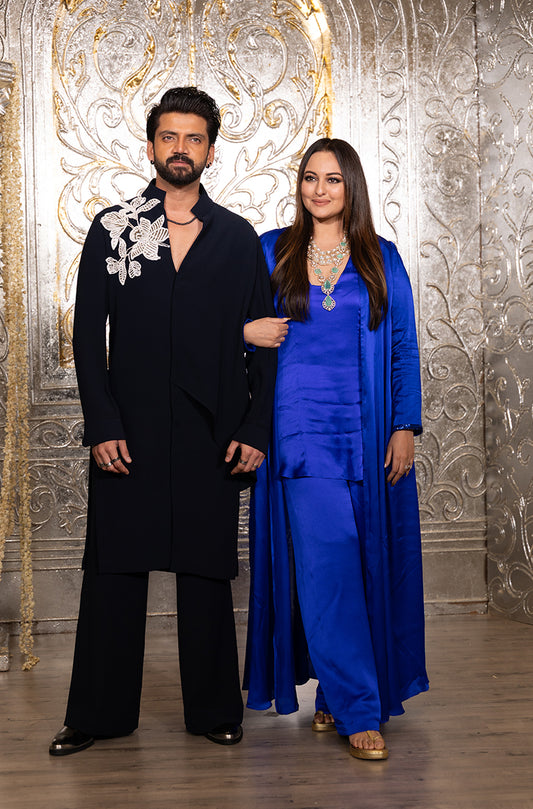 Zaheer Khan in our Navy Blue Kurta Set