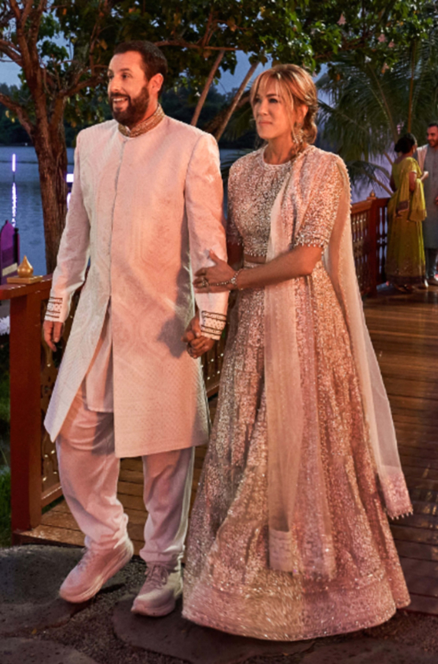 Jennifer Aniston in our Classic Mijwan Lehenga Set