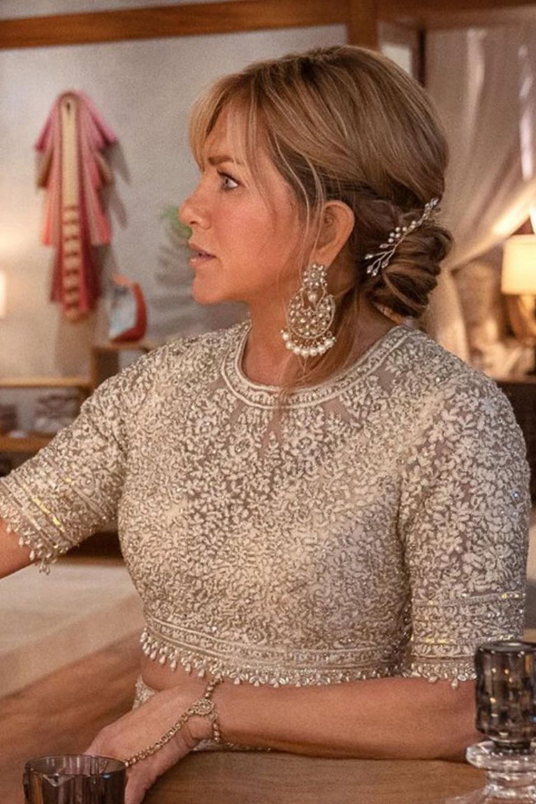 Jennifer Aniston in our Classic Mijwan Lehenga Set