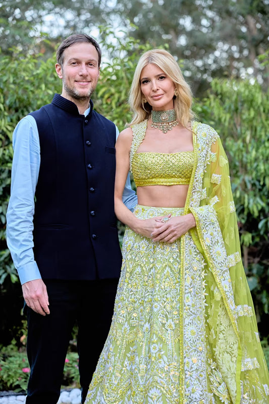 Ivanka Trump in our Lime Green Lehenga Set