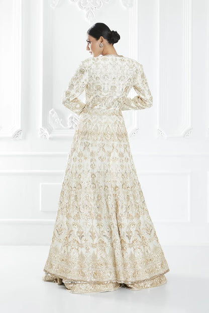Ivory Dori Embroidered Jacket and Lehenga Set