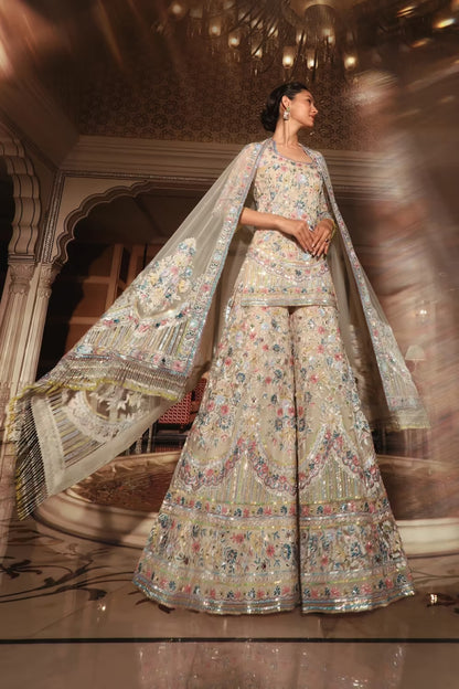 Floral Kashmiri Sharara Set