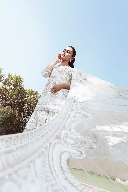 Beige Ivory Kashmiri Sharara Set