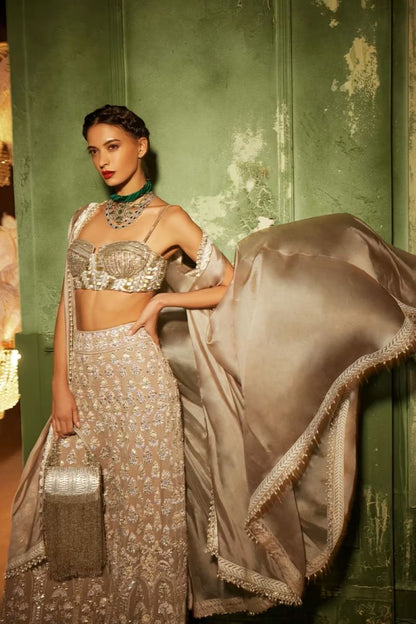 Oyster Mijwan Sharara Set