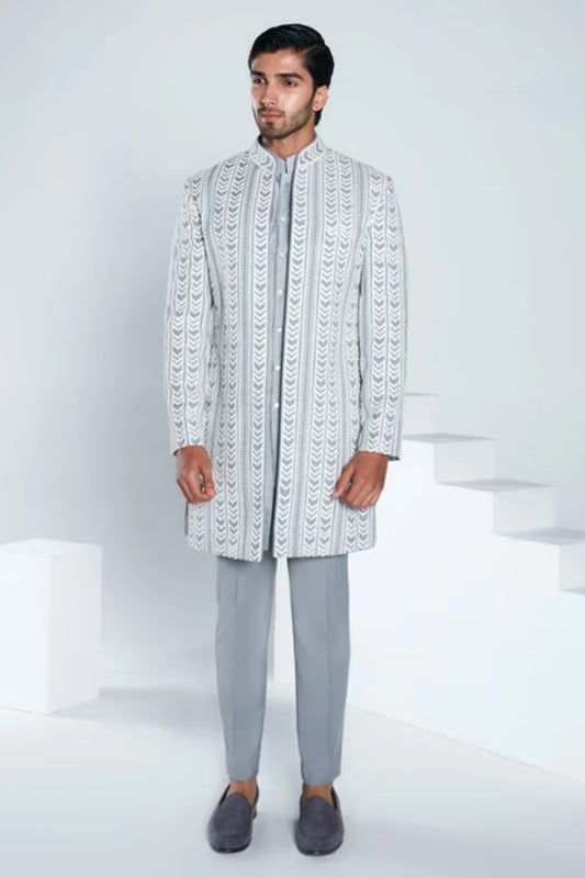 Grey Dori Sherwani