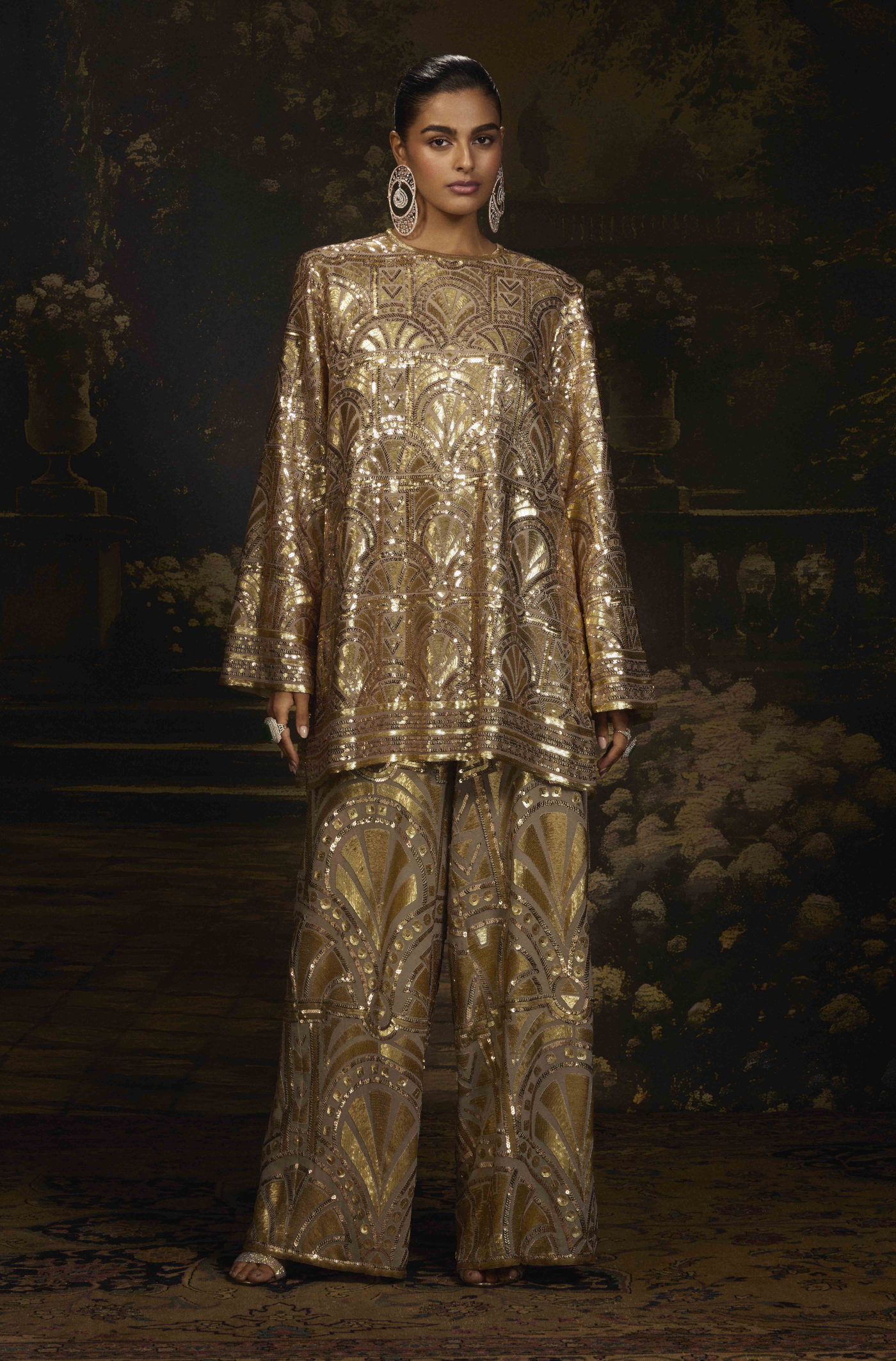 Gold Kurta & Pant Set