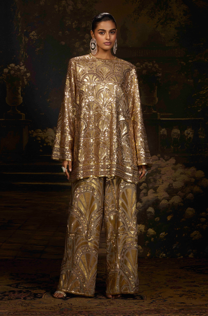 Gold Kurta & Pant Set