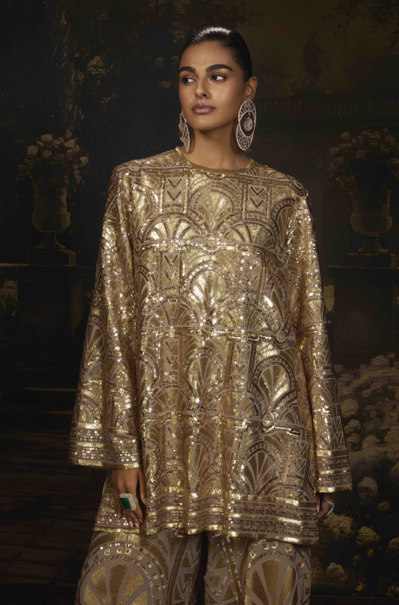 Gold Kurta & Pant Set