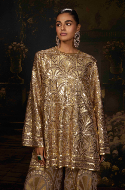 Gold Kurta & Pant Set