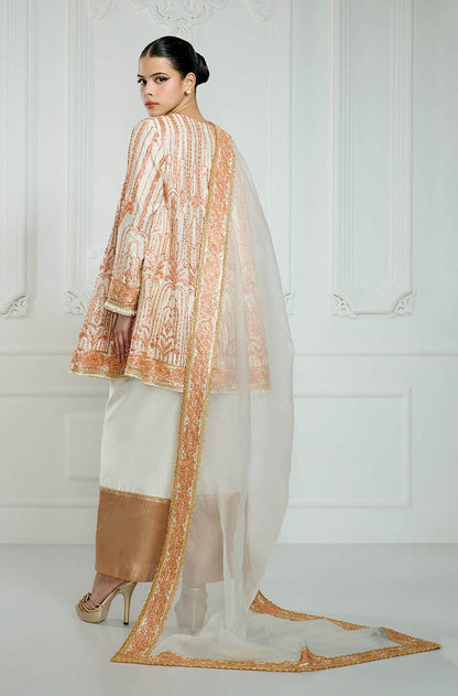 Badami Short Tilla Embroidered Kurta Set