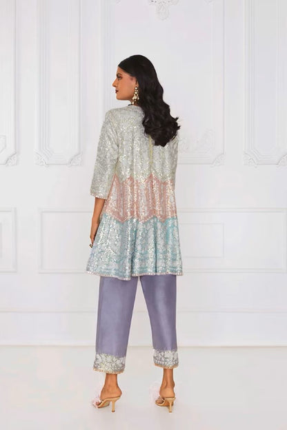 Three Toned Kashmiri Kurta Set