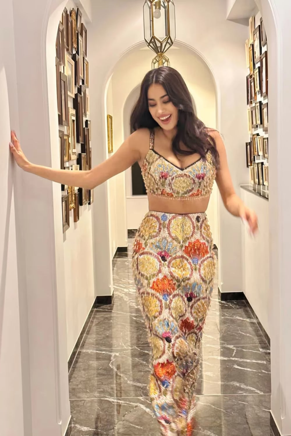 Janhvi Kapoor in our Embroidered Co-ord Set