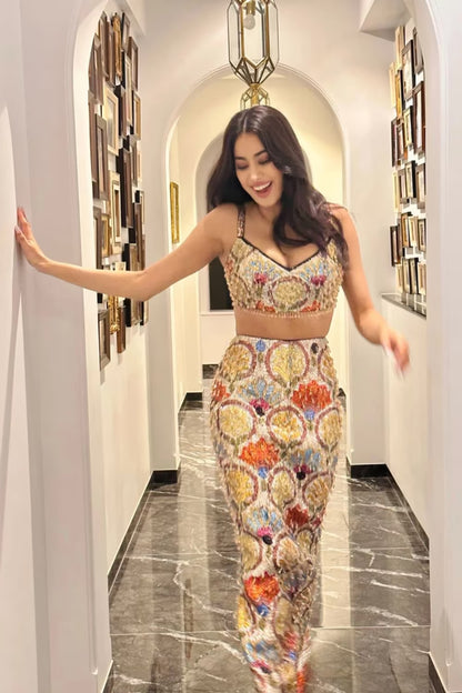 Janhvi Kapoor in our Embroidered Co-ord Set