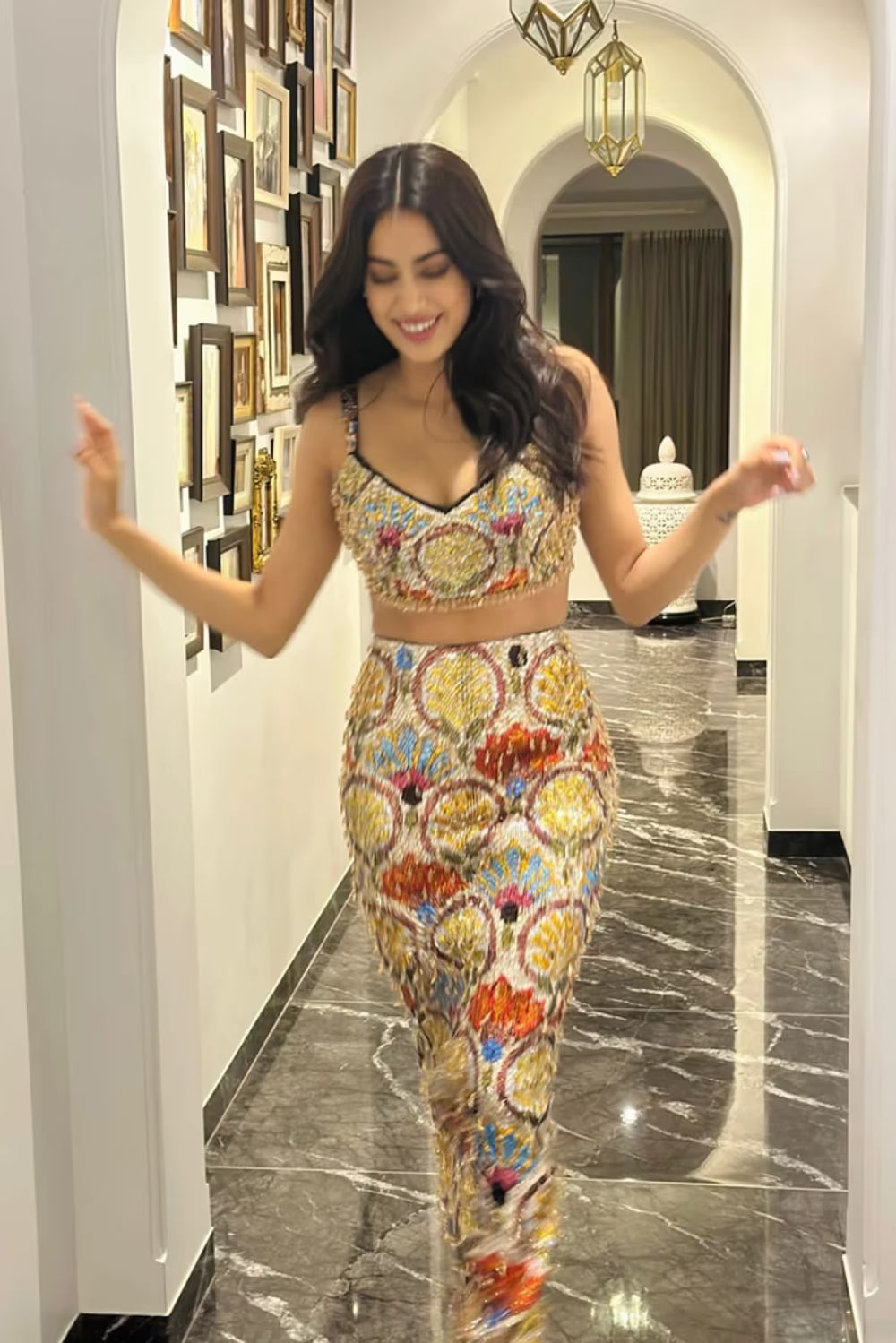 Janhvi Kapoor in our Embroidered Co-ord Set
