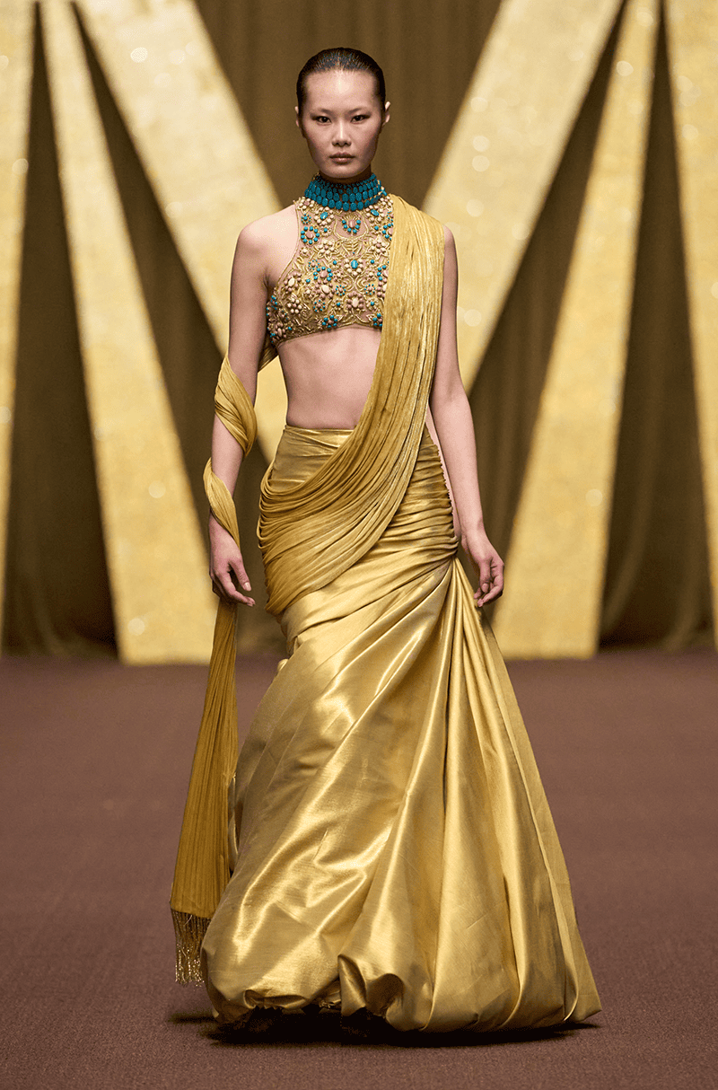 Gold Swirl Skirt Set