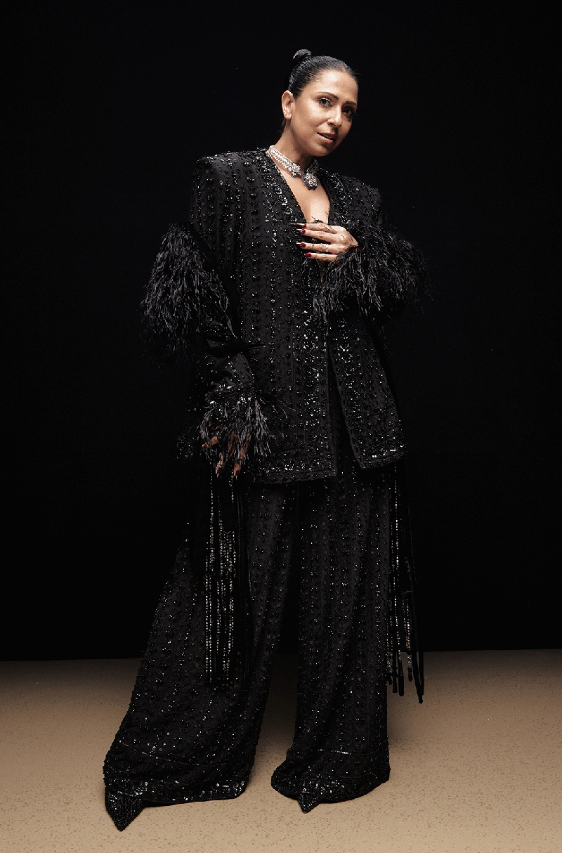 Black Fishbone Mijwan Pant Suit Set