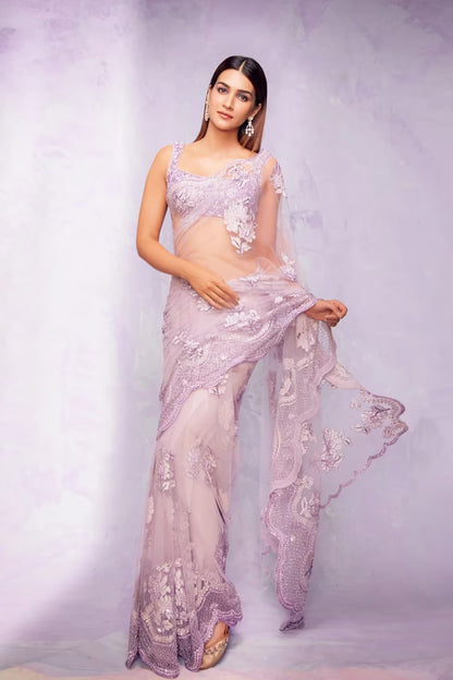 Kriti Sanon in our Tulle Lilac Saree