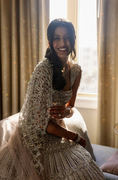 Bride: Ravina Patadia in our Sparkle Embroidered Lehenga Set