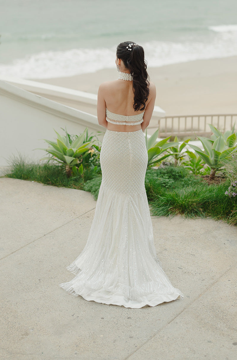 Bride: Pearl Shah in our Ebony & Ivory Lehenga Set