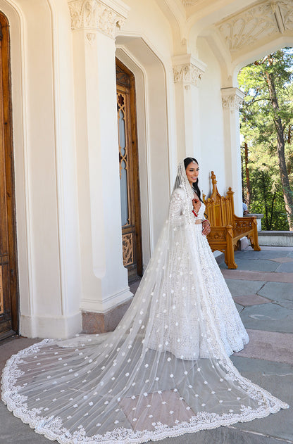 Bride: Dipika Sharma Chhura in our Ivory Embroidered Lehenga Set