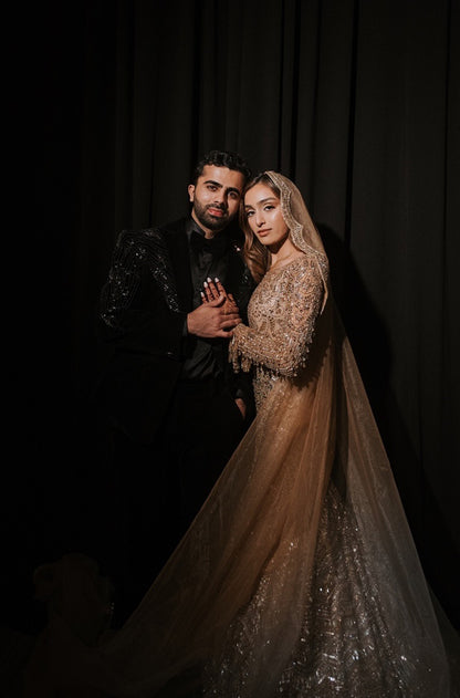 Bride: Sami Tanzeela in our Golden Mermaid Couture Set