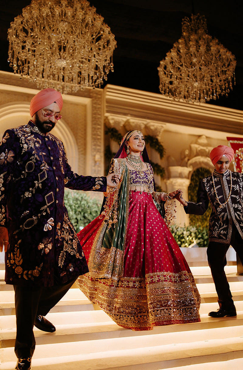 Bride: Harsimran Kukrejaa in our Bespoke Evara Lehenga Set
