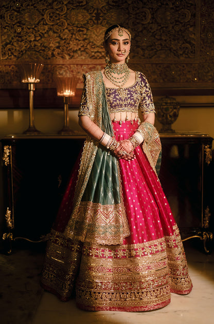 Bride: Harsimran Kukrejaa in our Bespoke Evara Lehenga Set