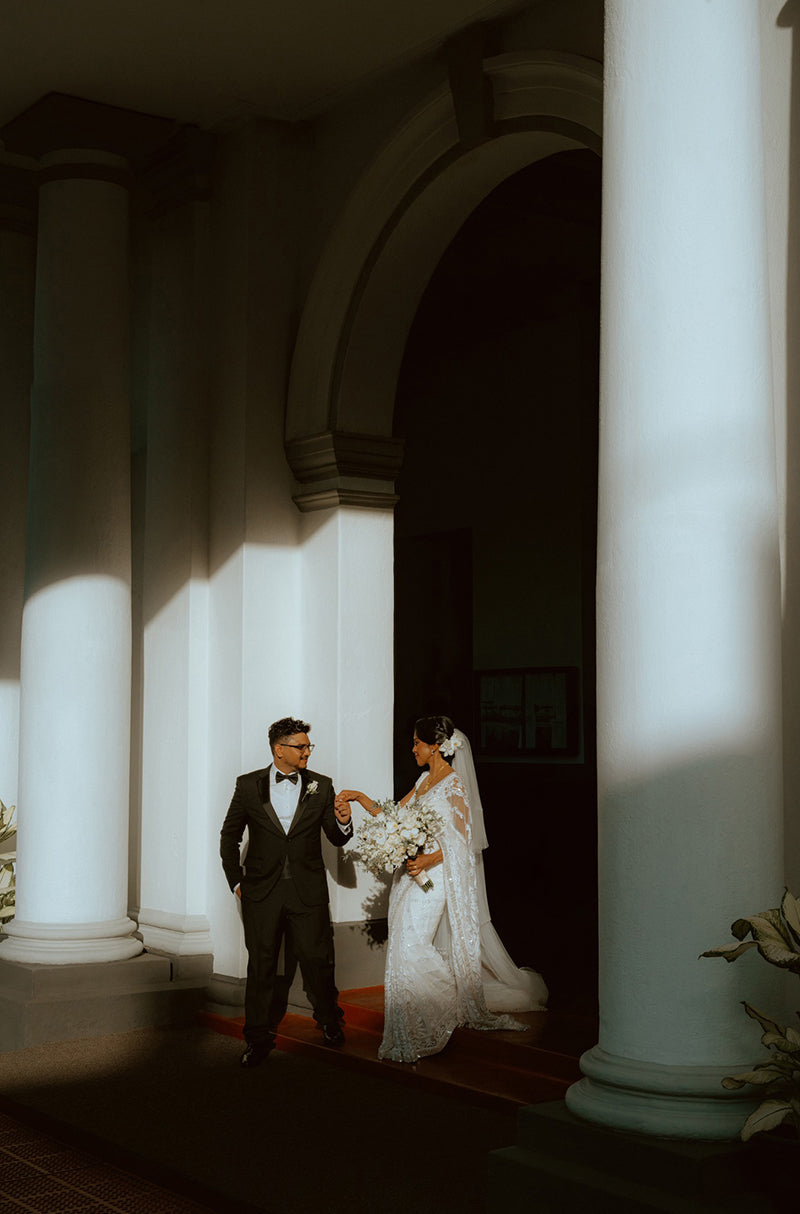 Bride: Remoni Fernandopulle in our Ivory Embroidered Saree Set