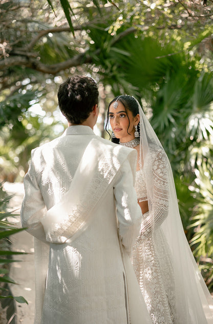 Bride: Serena Patel & Groom: Gabe Slater our Wedding Ensemble