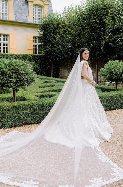 Bride: Niki Parikh in our Ivory Embroidered Lehenga Set