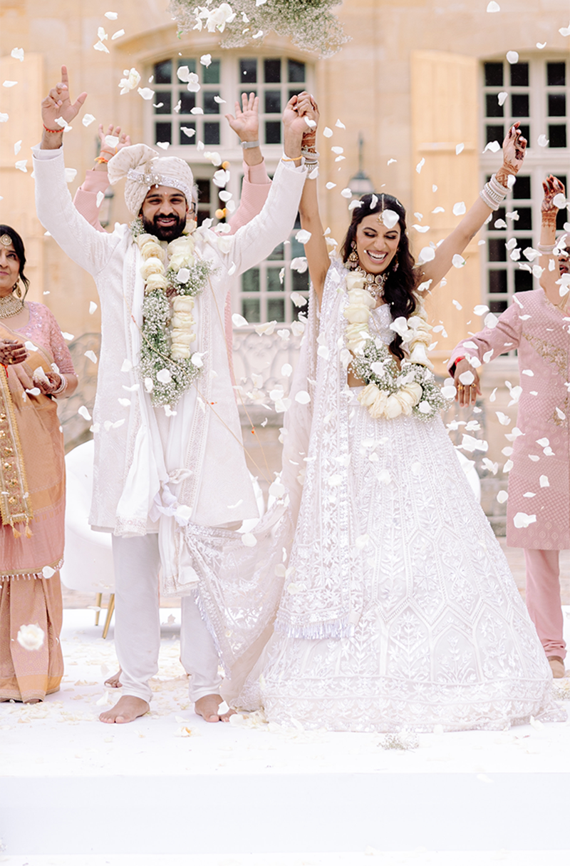 Bride: Niki Parikh in our Ivory Embroidered Lehenga Set