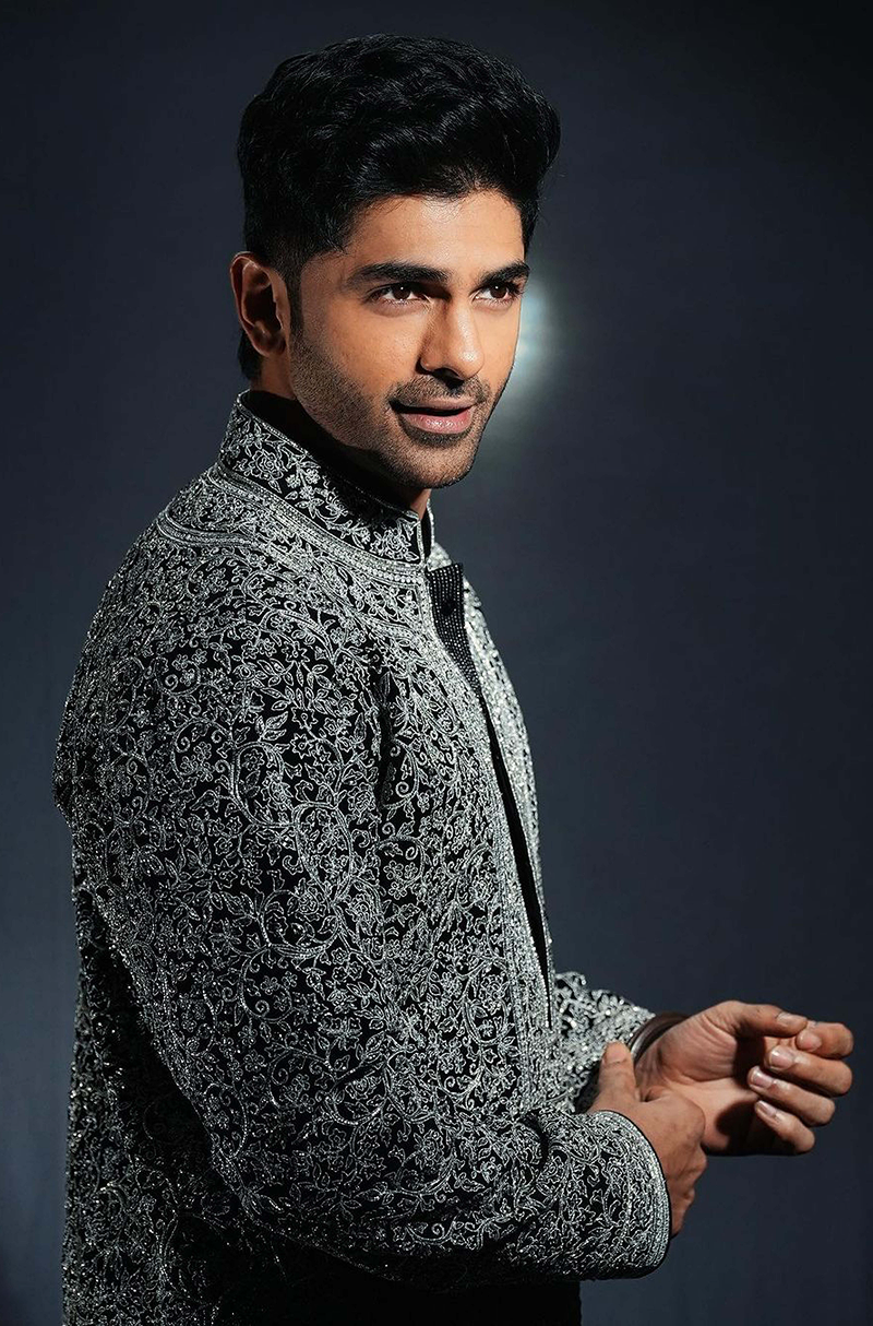 Taha Shah in our Black with Silver Dori Embroidered Kurta Set