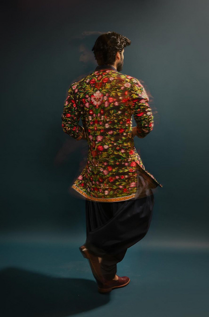 Sunny Kaushal in our Navy Blue Embroidered Kurta Set