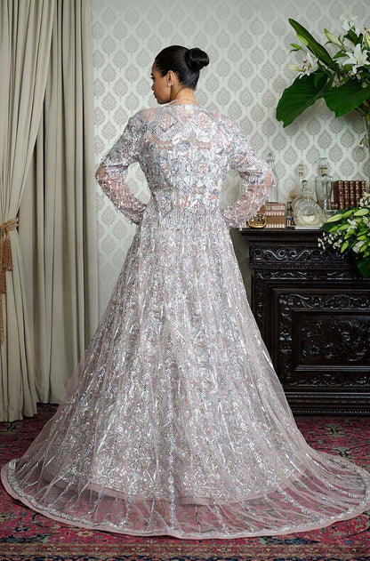 Grey Net Taban Embroidered Lehenga Set