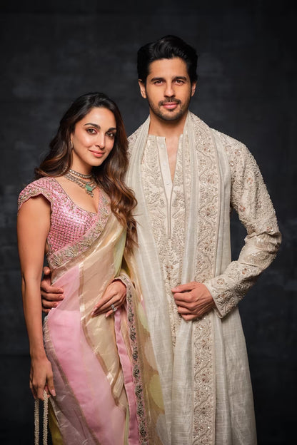 Sidharth Malhotra In Our Ivory Embroidered Kurta Set