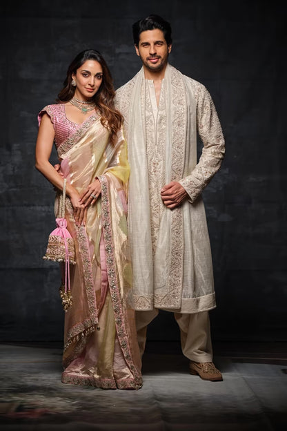 Sidharth Malhotra In Our Ivory Embroidered Kurta Set